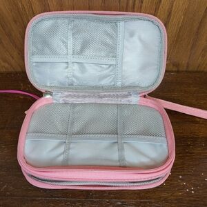 Pink Clutch Make Up & Toiletry Travel Organizer Case Bag